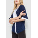 Блуза жіноча, колір синьо-білий, 172R11-1