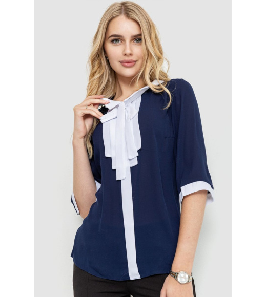 Блуза женская, цвет сине-белый, 172R11-1