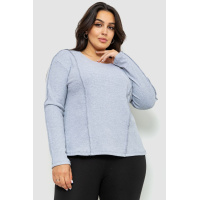 Лонгслив женский полубатал, цвет серый, 102R325-1