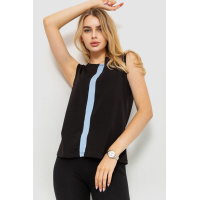 Майка женская повседневная, цвет черно-голубой, 102R338