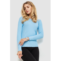 Кофта женская однотонная, цвет голубой, 204R018