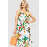 Сарафан женский с цветочным принтом, цвет молочный, 221R1932-5