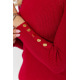 Кофта женская трикотажная однотонная, цвет бордовый, 204R017