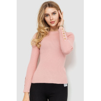 Кофта женская трикотажная однотонная, цвет светло-розовый, 204R017