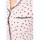 Жіноча піжама з принтом 219RP-218, колір Персиково-чорний