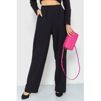 Штаны женские свободного кроя, цвет черный, 220R004
