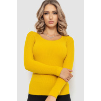Кофта женская трикотажная, цвет горчичный, 204R055