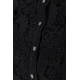 Блуза женская на пуговицах гипюровая, цвет черный, 204R157