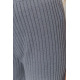 Штани жіночі вільного крою в рубчик, колір сірий, 220R017