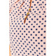Блуза в горох, цвет пудрово-синий, 230R112-8