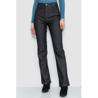 Джинсы женские на флисе, цвет темно-синий, 201R221-1