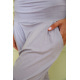 Женские трикотажные серые брюки с высокой посадкой 167R239