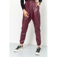 Лосины женские на флисе, цвет бордовый, 164R150