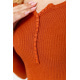Кофта жіноча базова в рубчик, колір теракотовий, 204R002