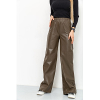 Лосины женские на флисе, цвет темно-зеленый, 164R82