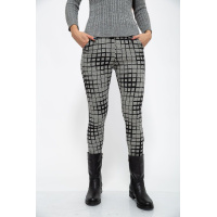 Брюки женские, цвет серо-черный, 117R585