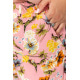 Штани жіночі літні з квітковим принтом, колір рожевий, 102R5182-2