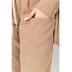 Штаны женские вельветовые, цвет темно-бежевый, 102R270