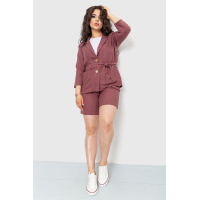 Костюм женский нарядный, цвет сливовый, 115R0451-1