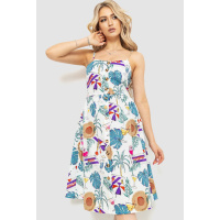 Сарафан женский с цветочным принтом, цвет молочный, 221R1932-1