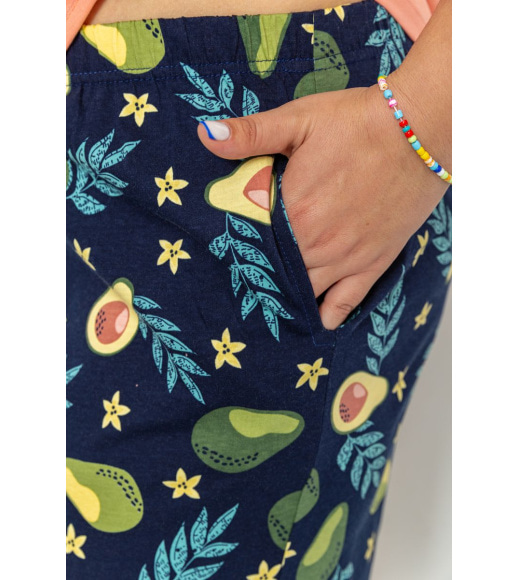 Пижама женская батал, цвет персиково-синий, 219RM-8005