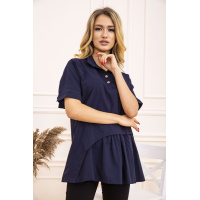 Блуза женская, цвет темно-синий, 119R187