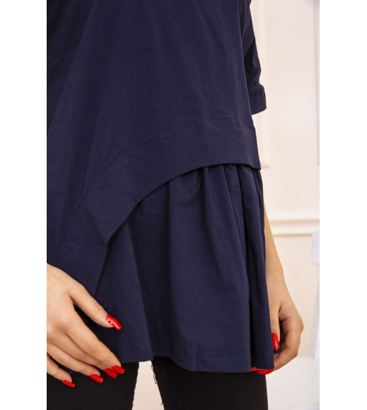 Блуза женская, цвет темно-синий, 119R187