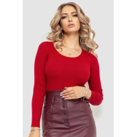 Кофта женская трикотажная, цвет бордовый, 204R055