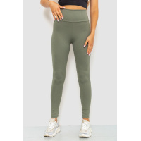 Лосины в рубчик, цвет темно-оливковый, 205R606-1