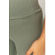 Лосини жіночі в рубчик, колір темно-оливковий, 205R606-1
