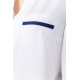 Блуза классическая, цвет бело-синий, 230R051