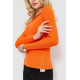 Кофта женская в рубчик, цвет оранжевый, 204R015