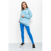 Худи женский свободного кроя, цвет голубой, 131R153186