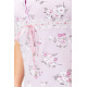 Ночная рубашка с цветочным принтом, цвет сиреневый, 219RC-1062