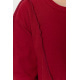 Лонгслив женский в рубчик, цвет бордовый, 102R325