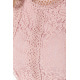 Блуза женская гипюровая классическая, цвет пудровый, 204R150