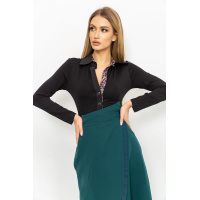 Рубашка женская нарядная, цвет черный, 167R744