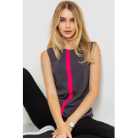 Майка женская повседневная, цвет серо-малиновый, 102R338