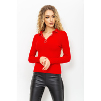 Кофта женская в рубчик, цвет красный, 221R001