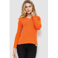 Кофта женская однотонная, цвет оранжевый, 204R018