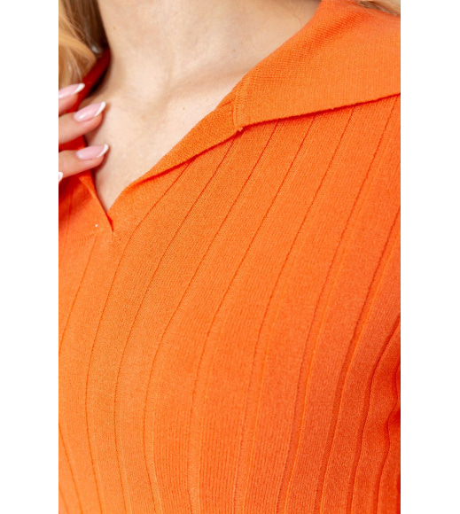 Кофта женская однотонная, цвет оранжевый, 204R018