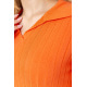 Кофта жіноча однотонна, колір помаранчевий, 204R018
