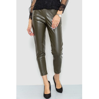 Лосины женские из экокожи, цвет хаки, 214R5032