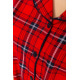 Пижама женская в клетку, цвет красный, 219RP-259