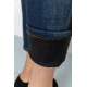 Лосіни на флісі, колір джинс, 131R538-5