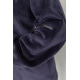 Кофта женская на молнии велюр, цвет темно-серый, 102R5206