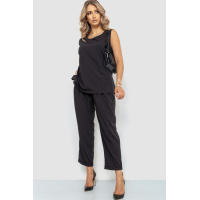 Костюм женский классический, цвет черный, 102R5219