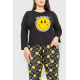 Пижама женская с принтом, цвет черно-желтый, 231R6797