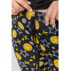 Пижама женская с принтом, цвет черно-желтый, 231R6797