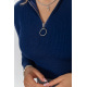 Кофта женская в рубчик, цвет синий, 204R041